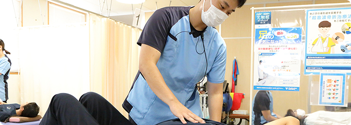 国家資格を有するリハビリ専門スタッフがマンツーマンで運動療法を担当