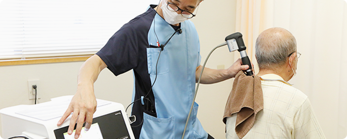 オリンピックやプロスポーツの現場でも使用されている最先端のリハビリ機器を複数台導入